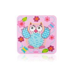 Banquet Komplet plastičnih podstavkov OWLS 10 x 10 cm, komplet 6 kosov