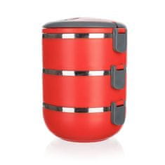 Banquet Plastični nosilec za živila CULINARIA Red 1,8 l, 3 deli, komplet 3 kosov