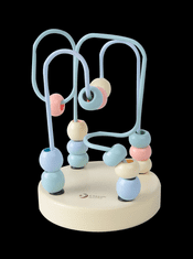 Teddies Izobraževalni labirint les/kovina 9x13cm 6 vrst 12m+