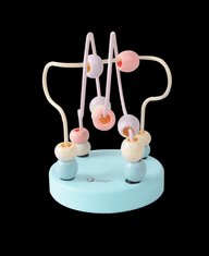 Teddies Izobraževalni labirint les/kovina 9x13cm 6 vrst 12m+