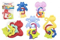 Profibaby Gumijasto grizalo + oznake 12cm 5 vrst v vrečki 0m+