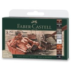 Faber-Castell Pitt Artist Pen Brush Classic - komplet 8 čopičev, različne konice