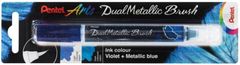 Pentel Dual Metallic Brush marker s čopičem - vijolična