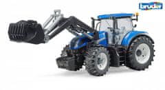 Bruder Kmet - traktor New Holland s čelnim nakladalnikom