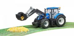 Bruder Kmet - traktor New Holland s čelnim nakladalnikom