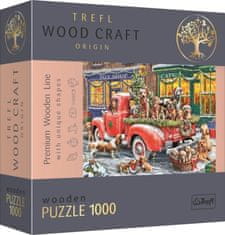 Trefl Wood Craft Origin Puzzle Božičkovi pomočniki 1000 kosov - lesene
