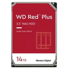 Western Digital Red Plus NAS trdi disk (HDD), 14 TB, SATA 6 Gb/s, 512 MB (WD140EFGX)