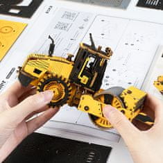 Robotime lesena 3D sestavljanka Cestni valjar