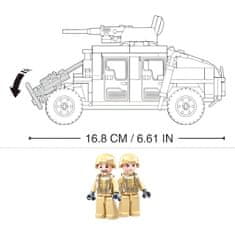 Sluban Army Model Bricks M38-B0837 Hummer off road combat