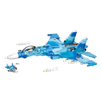 Sluban Model Bricks M38-B0985 Su-27 2in1 Fighter