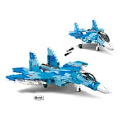 Sluban Model Bricks M38-B0985 Su-27 2in1 Fighter
