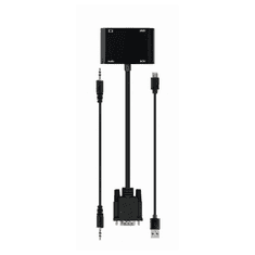CABLEXPERT Adapter VGA na HDMI in VGA + audio 