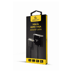 CABLEXPERT Adapter VGA na HDMI in VGA + audio 