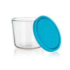 eoshop Stekleni kozarec FRIGOVERRE 813 ml, modri pokrov, komplet 4 kosov