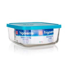 Bormioli Rocco Kvadratni kozarec 1,0l 15x15x5cm steklo + pokrov iz PP MO