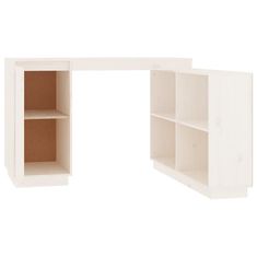 Vidaxl Pisalna miza bela 110x50x75 cm trdna borovina