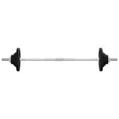 Vidaxl Komplet uteži 30 kg lito železo