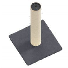 Vidaxl Mačji praskalnik temno siv 22x22x45 cm