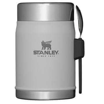 Stanley Classic posoda za hrano + spork, 0,4 l, siva