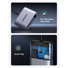 Ugreen adapter za slušalke in polnilec, USB-C na 3.5 mm, 2v1