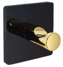 shumee Samolepilni stenski obešalnik črno/zlat Style