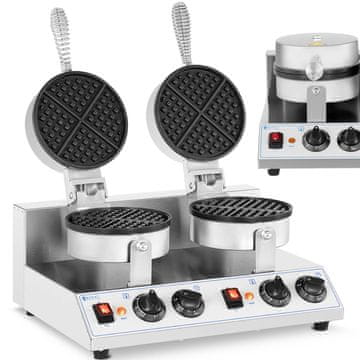 shumee Okrogel dvojni pekač za vaflje vafelj 185 mm 2600 W