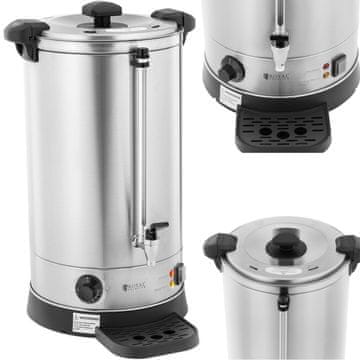 Royal Catering Bojler z dvojnimi stenami in odcejalnikom 19,7 L 2500 W srebrn