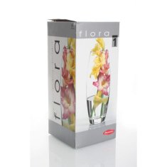 eoshop PASABAHCE Okrogla steklena vaza FLORA 26 cm, komplet 4 kosov