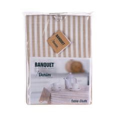 Banquet Kuhinjski prt DENIM Stripes 140 x 180 cm, cappuccino, komplet 3