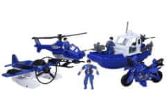 Policijski čoln s figurami 33 cm