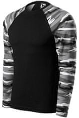 Malfini Kamuflažna majica z dolgimi rokavi, maskirno siva, 2XL