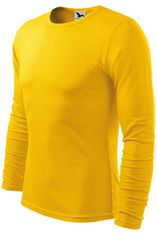 Malfini Moška majica z dolgimi rokavi, rumena, S