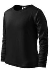 Malfini Otroška majica z dolgimi rokavi, črna, 110cm / 4leta
