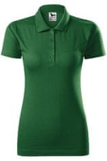 Ženska polo majica slim fit, steklenica zelena, 2XL