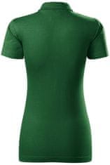 Ženska polo majica slim fit, steklenica zelena, 2XL