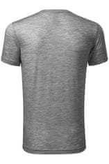 Malfini Moška majica iz merino volne, temno siv marmor, XL