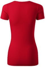 Malfini Ženska majica z okrasnimi šivi, formula red, S