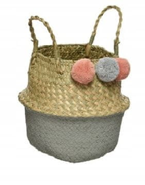 shumee Skandinavska košara iz morske trave z ročajem 23 cm