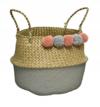 shumee Skandinavska košara za morsko travo z ročajem 42 cm