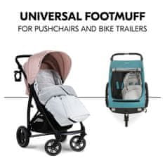 Hauck Pushchair Footmuff Winter Podloga za noge otroškega vozička, siv