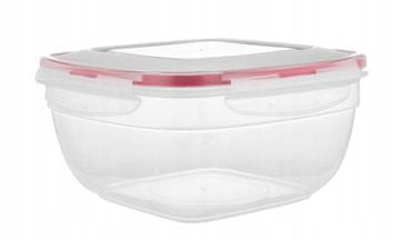 shumee Fresh Box kvadratna posoda za hrano s sponkami 1,7 l