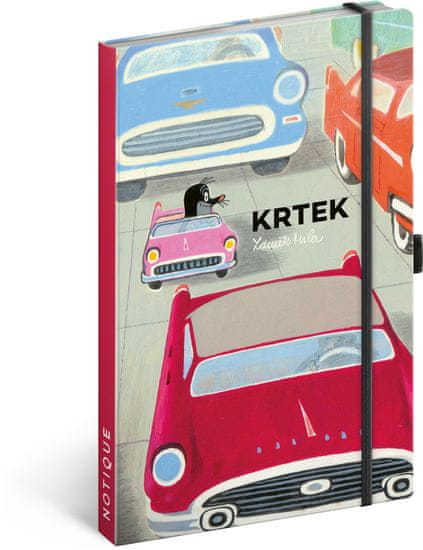 Presco Group Zapiski Krtek in avto, podloženo, 13 x 21 cm