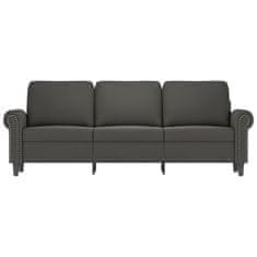 Vidaxl Trosed temno siv 180 cm žamet