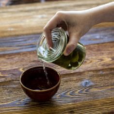 shumee Steklen kozarec z navojnim pokrovčkom in sponko TO fi82/6 346ml - 6 kosov