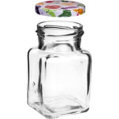 shumee Steklen kozarec z navojnim pokrovčkom TO fi53 150ml - 6 kosov