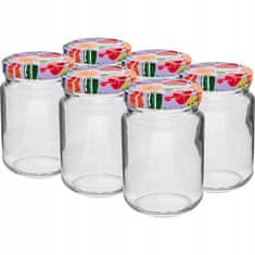 shumee Steklen kozarec z navojnim pokrovčkom TO fi53 156ml - 6 kosov