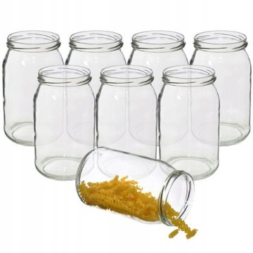 shumee Steklen kozarec za marmelada 900 ml 8 kosov