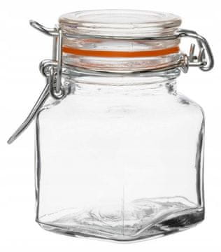 shumee Hermetična steklena posoda s sponko 100 ml