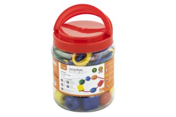 Leseni leseni koralčki za nanizanje - ekstra veliki