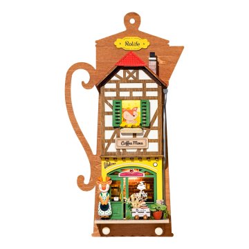 Robotime Miniaturna hiša za obešanje Cafe Moka